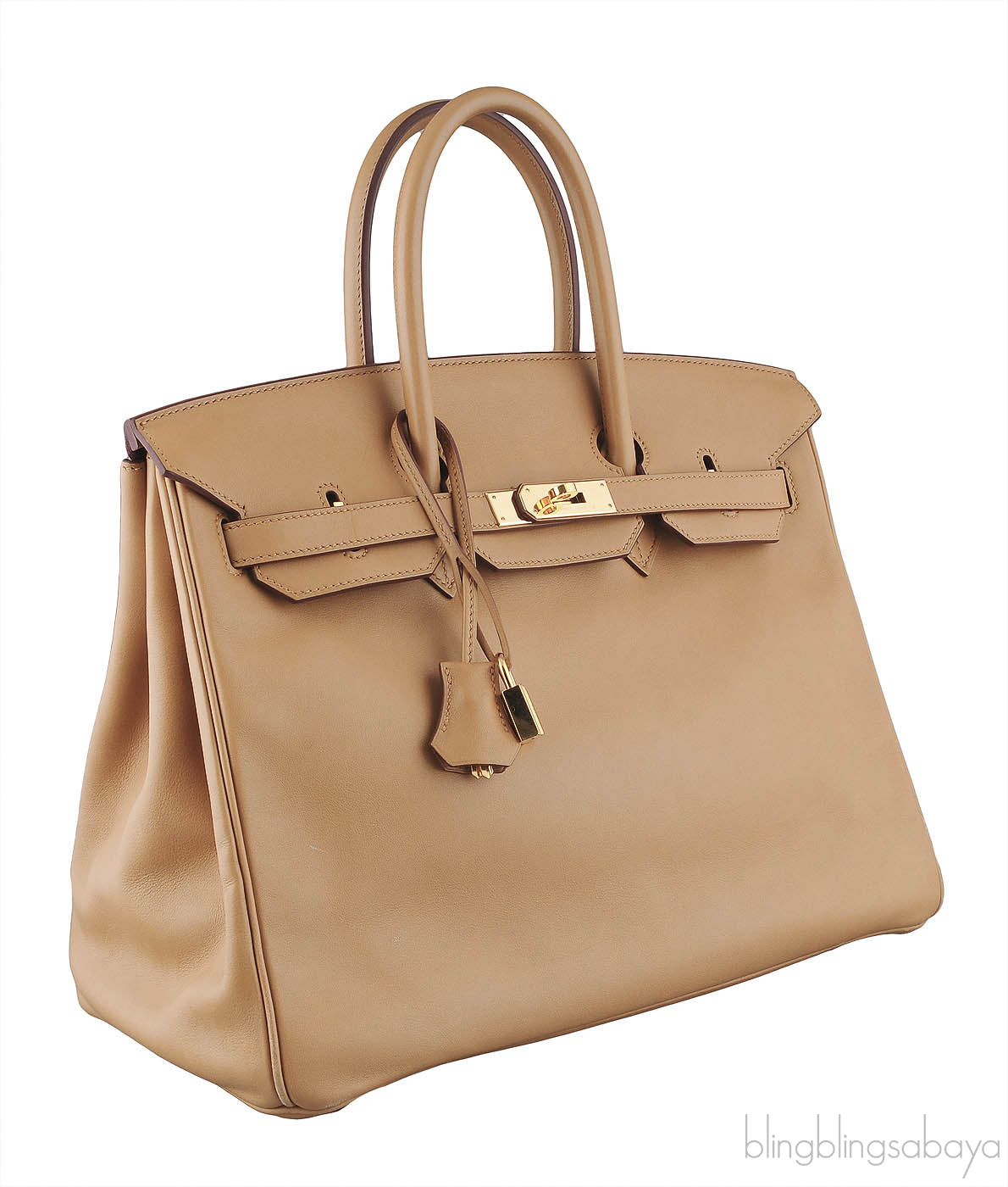Birkin 35 Swift Camel GHW