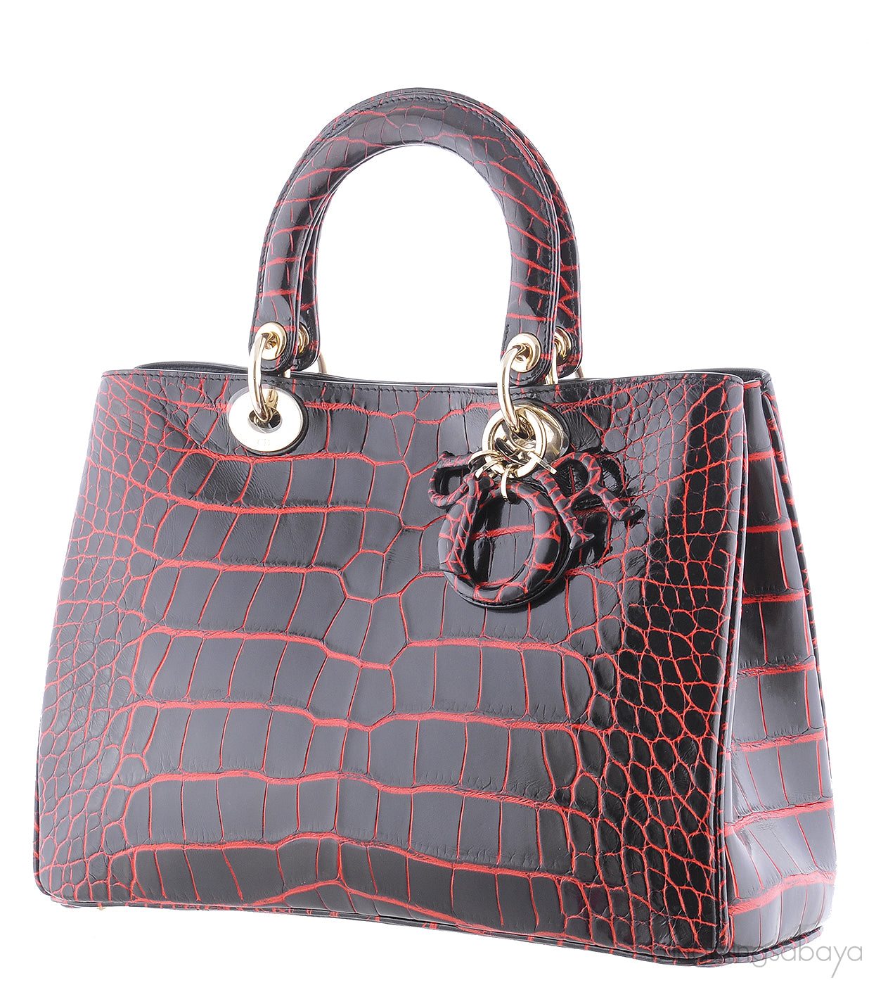 Black/Red Crocodile Diorissimo