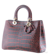 Black/Red Crocodile Diorissimo