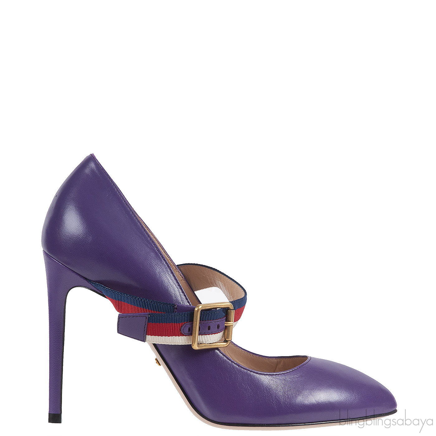 Gucci Purple Sylvie High Heels