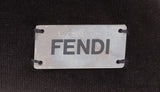 Fendi F Rectangular Grey Cushion