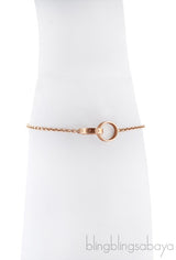 Rose Gold LOVE Chain Bracelet