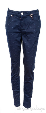 Embroidered Star Skinny Jeans