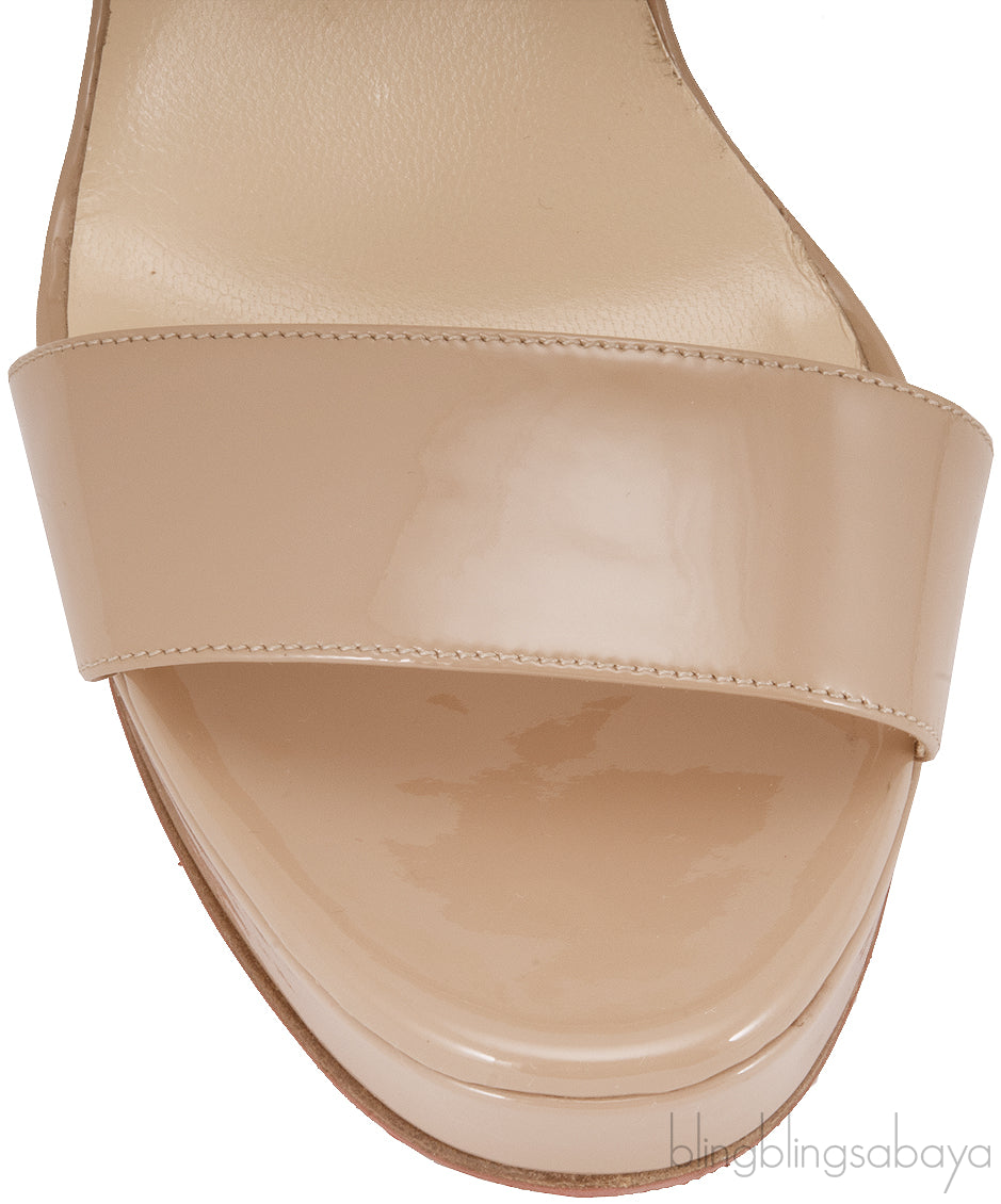 Nude Ankle Strap Sandals