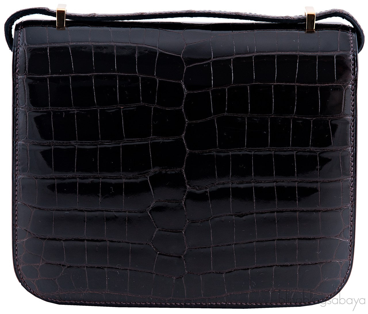 Constance III Dark Brown Nilo Croco