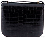 Constance III Dark Brown Nilo Croco