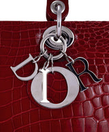Lady Dior Crocodile Red Braise