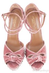 Harlow Velvet Platform Heels