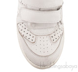 White Leather Bird Sneakers