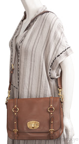 Miu Miu Patina Brown Cervo Leather Bag