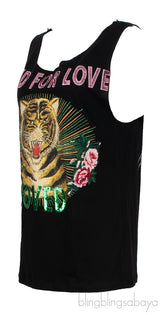 Blind For Love Tank Top Black