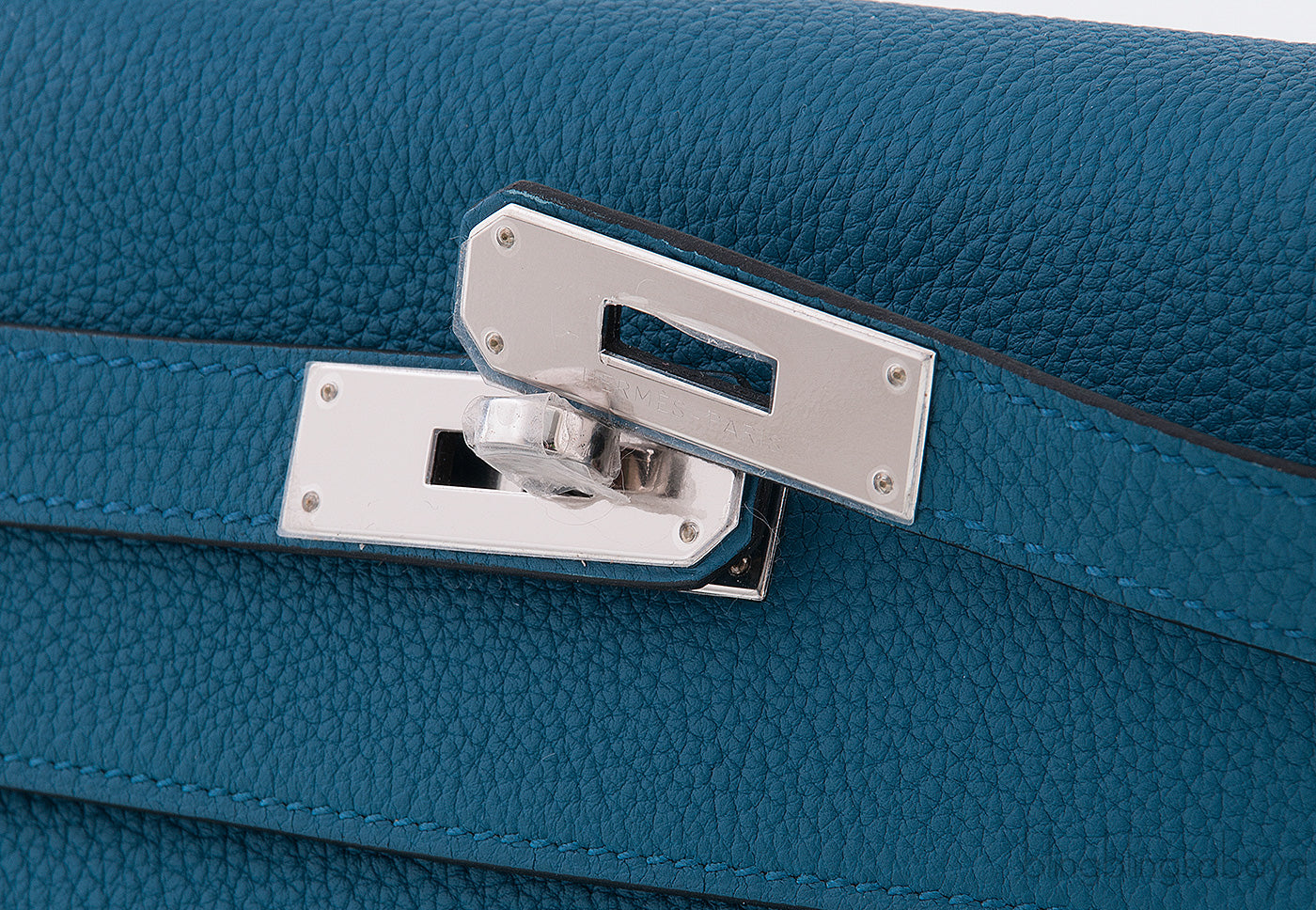 Kelly 32 Retourne Bleu Cobalt Togo