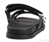 Hermes Chypre Black Cloute Studded Sandals