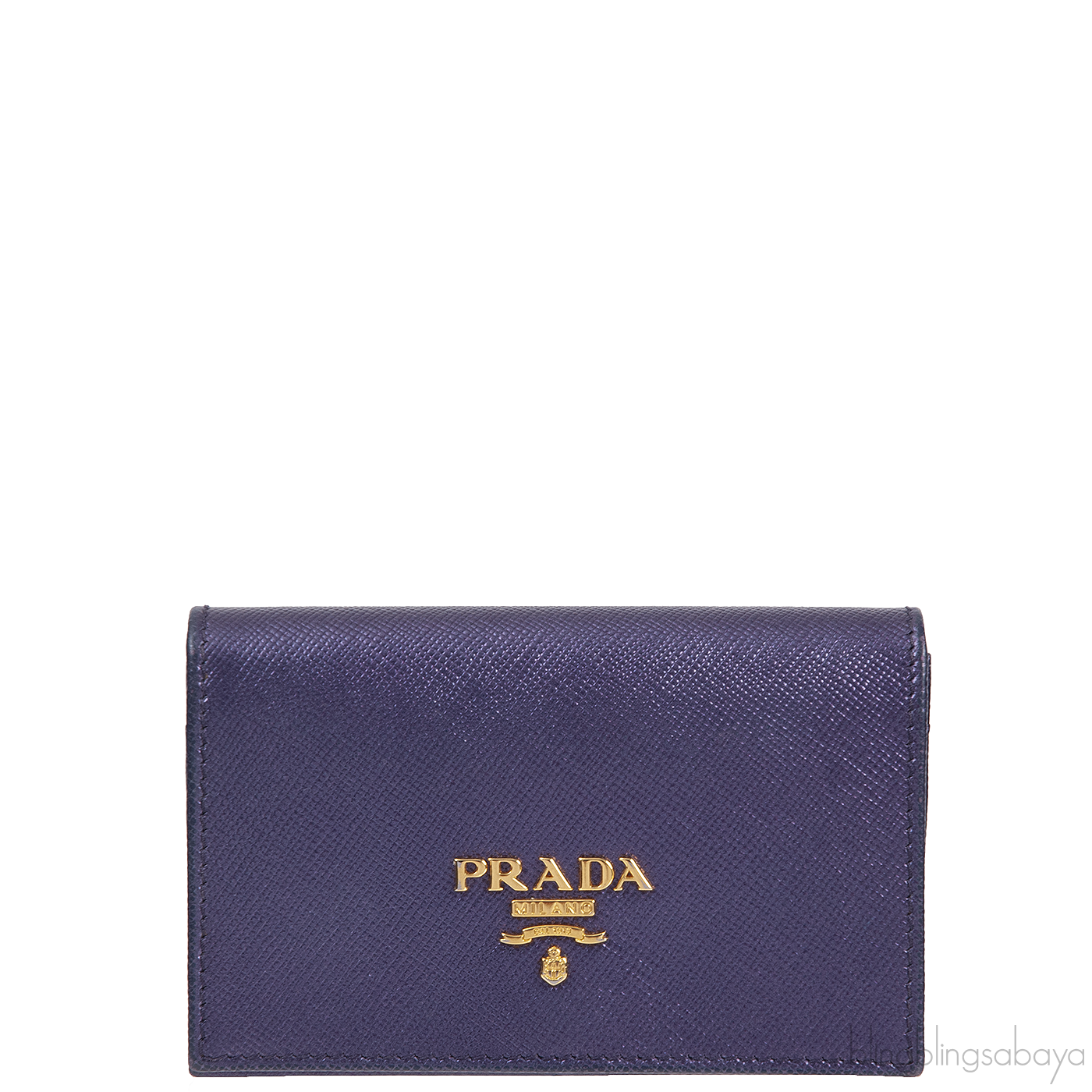 Prada Purple Saffiano Card Holder