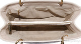 Beige Caviar Shopping Tote