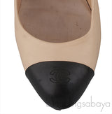 Bi-color Cap Toe Heels