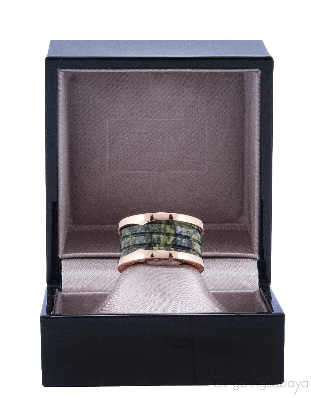 B.Zero1 Rose Gold Marble Ring