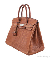 Birkin 35 Barenia Crocodile PHW