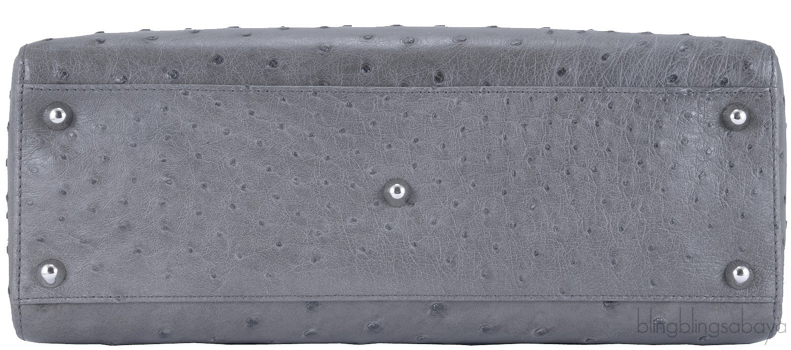 Lady Dior Grey Ostrich