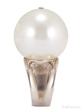 Double Metal Giant Pearl Ring