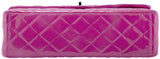 Fuchsia Quilted Maxi Flap Bag