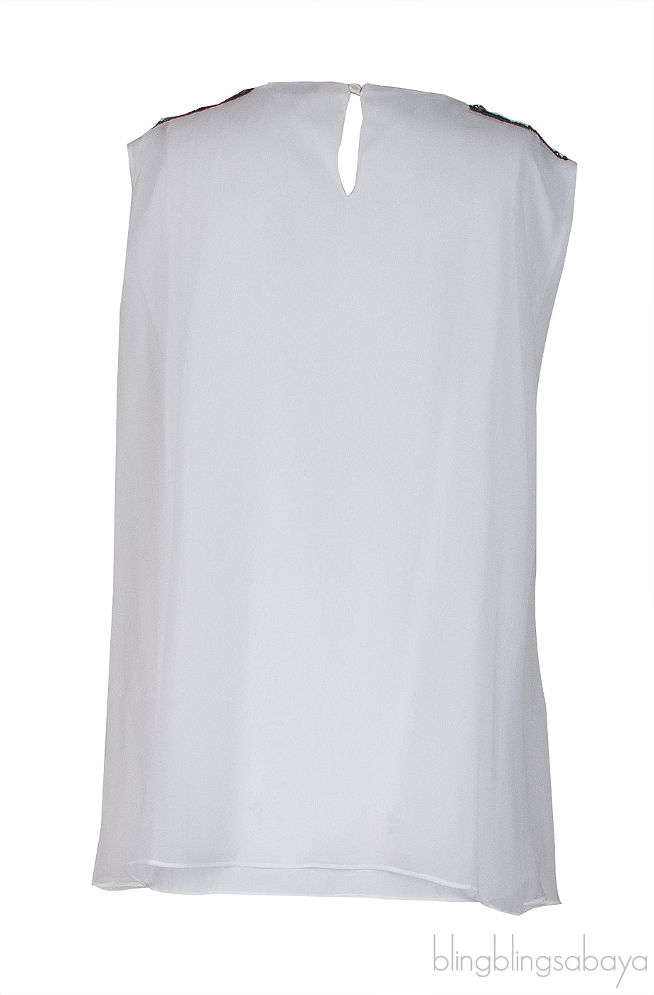 White Layered Sleeveless Top