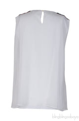 White Layered Sleeveless Top