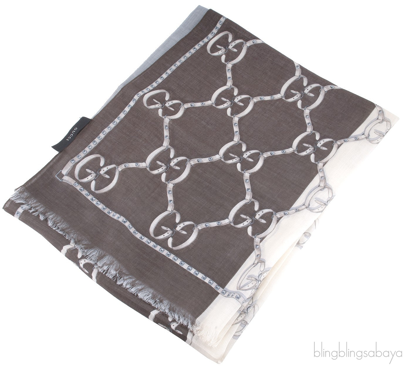 GG Print Tri-color Scarf