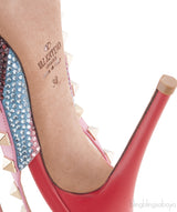 Chevron Crystal Rockstud Pump