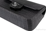 Dark Grey Crocodile Mini Bag