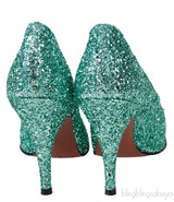 Green Dorothy Glitter Pumps
