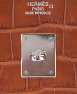 Birkin 35 Barenia Crocodile PHW