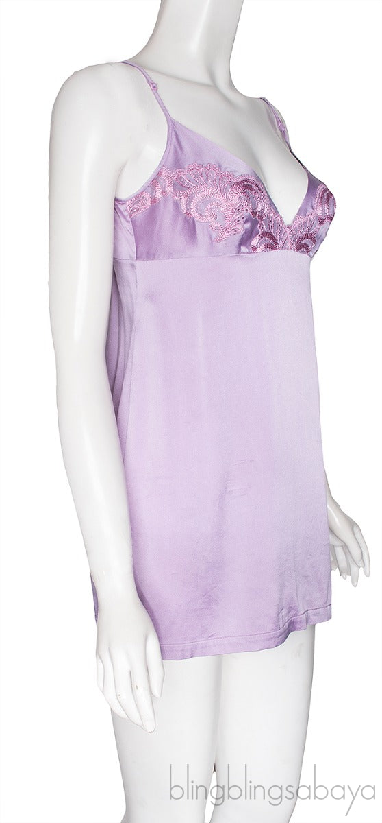 Lilac Satin Cami Dress