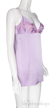 Lilac Satin Cami Dress