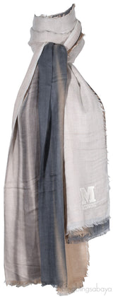 Tri-color Wide Shawl