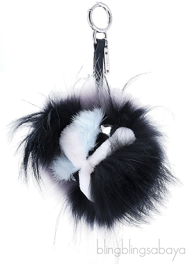 Fur Monster Charm Keychain