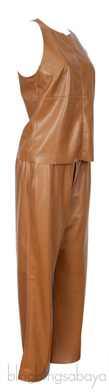 Brown Tank Top & Trouser
