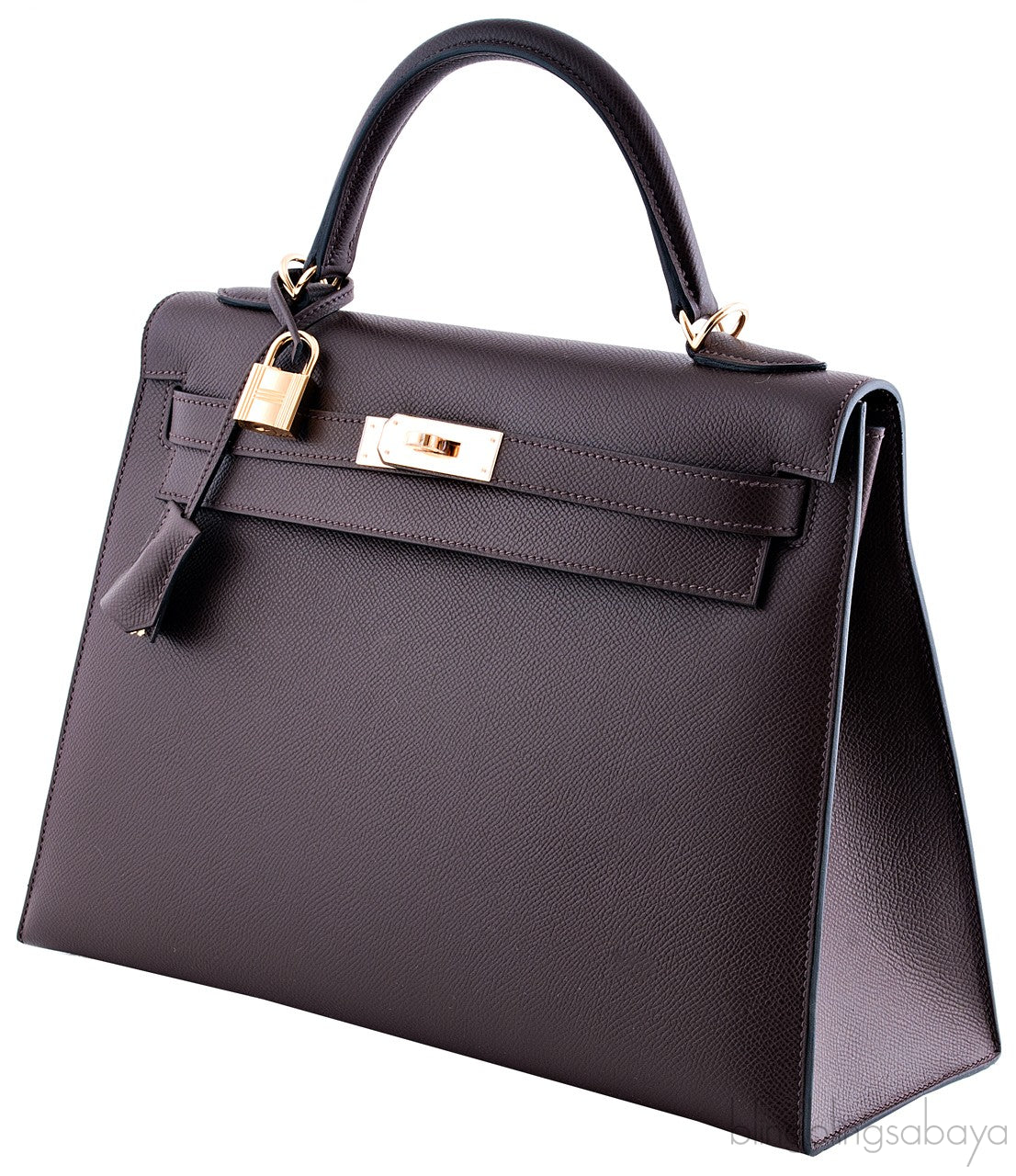 Kelly 32 Choco Sellier Epsom