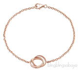 Rose Gold LOVE Chain Bracelet