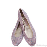 Gina Light Pink Crystal Ballet Shoes
