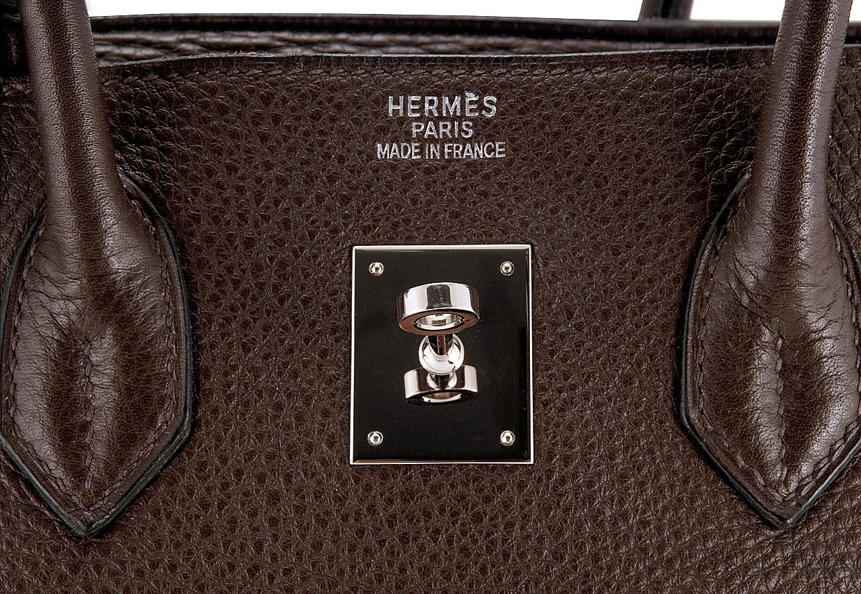 Birkin 35 Choco Brown Clem PHW