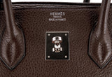 Birkin 35 Choco Brown Clem PHW