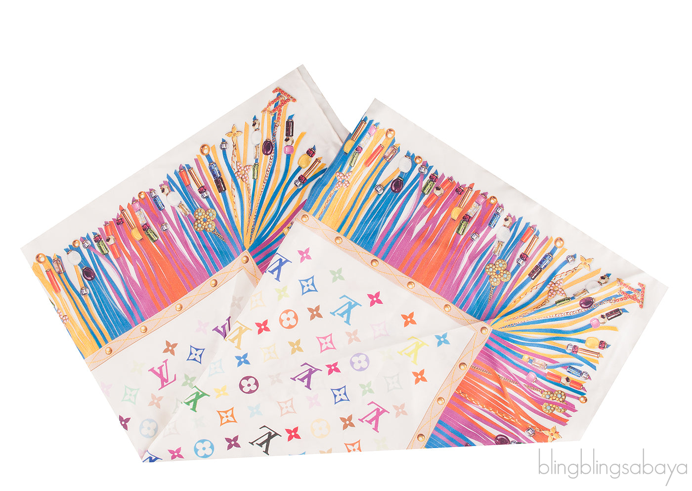 Multi-color Monogram Scarf