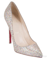 Pigalle Multicolor Gold Glitter Pump