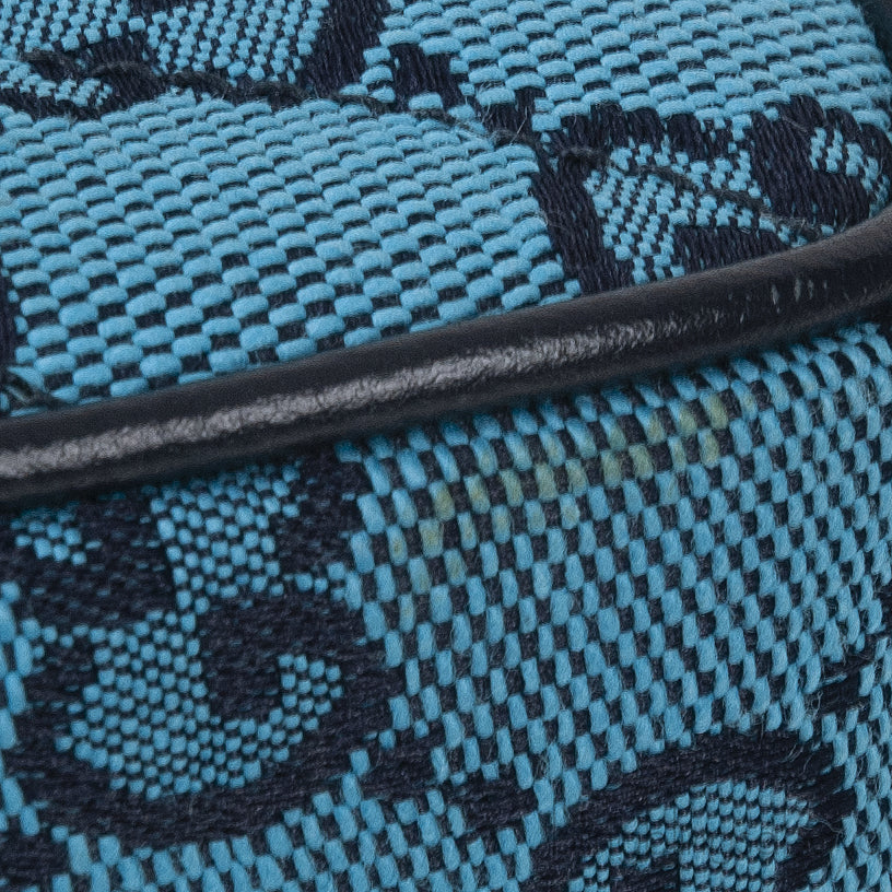 Blue GG Marmont Super Mini Bag PHW