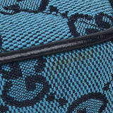 Blue GG Marmont Super Mini Bag PHW
