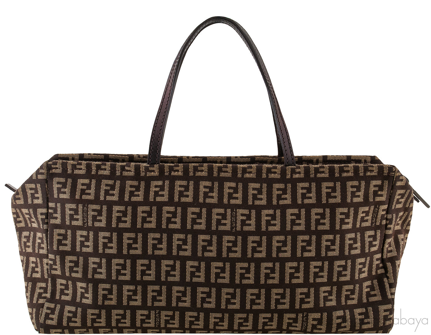 Brown Zucca Canvas Handbag