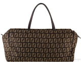 Brown Zucca Canvas Handbag