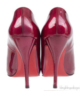 Christian Louboutin Feticha Cramberry Metal Patent Pump