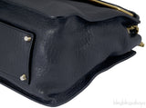 Sally Black Textured Shoulder Bag